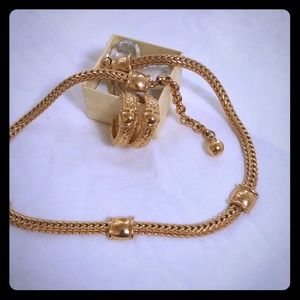Vintage gold jewelry set